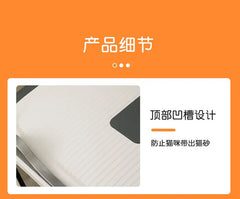 Extra Large Enclosed Cat Litter Box Top Entry Litter Tray with Drawer Design Anti Splash Hooded Toilet with Odor Sealing