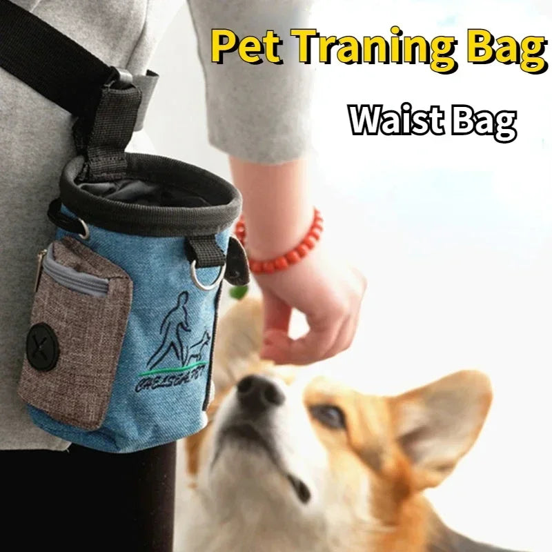 Pet Training Waist Bag Portable Outdoor Poo Bags Pet Training Special Snack Bag Dog Food Training Treat Bag Detachable