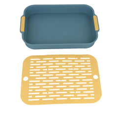 Rabbit Litter Box Small Pet Toilet Tray Rabbit Guinea Pig Litter Tray Toilet Box Detachable Grids Cover Rabbit Litter Tray