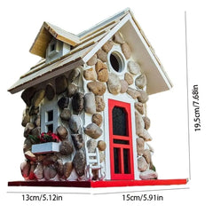Pet Supplies Resin Bird House Durable Exquisite Bird Feeder Hanging Garden Bird Villas Wild Pigeons