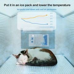Pet Cooling House Dog Cooling Shelter All Seasons Pet Accessory  Comfortable Kitten Cooler House for Small Large Medium Cat
