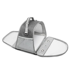 Pet Portable Travel Bag Outdoor Breathable Small Animal Carriers Equipment Zipper Double Open Oxford Small Pet Outing Supplies