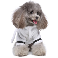 Dog Bath Robe After Bath, Quick Dry Absorbent Towel Robe with Belt for Small Medium Dogs Cats, Post Bath Drying Pet Accessories