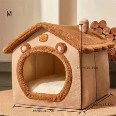 Cat and dog house and nest for small dogs and cats, four-season removable and washable dog house, cat nest and bed, pet supplies