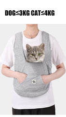 Pet Backpack Outdoor Travel Portable Cat and Dog Strap Bag Cotton Comfortable Handbag Pet Carrying Supplies