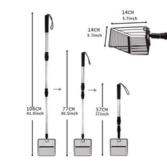 Chicken Coop Rake Stretchable Litter Sifter Chicken Coop Accessories Poop Shovel For Separating Poop And Debris From Sand