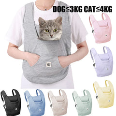 Pet Backpack Outdoor Travel Portable Cat and Dog Strap Bag Cotton Comfortable Handbag Pet Carrying Supplies