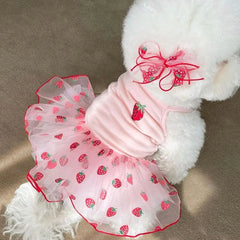 Cute Pet Dog Dress for Small Dogs Thin Puppy Princess Skirt Dog Clothes Chihuahua York Clothing Pet Supplies