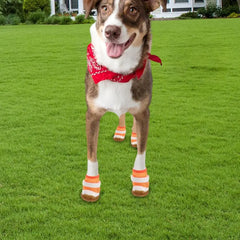 Small Dog Shoes Breathable Dog Mesh Shoes Paws Protectors Adjustable Sandals Anti-Slip Pet Apparel For Hot Days