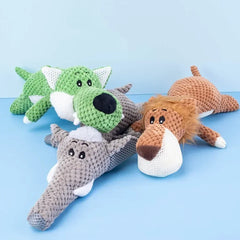 Plush Cartoon Puppy Dog Toys Pet Chew Squeak Toys Small Dogs Teeth Grinding Bite Interesting Cute and Highly Elastic Pet Toys