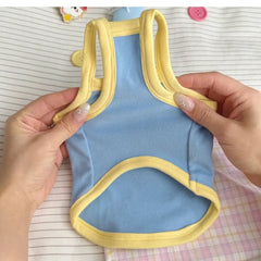 Pet Dresses Thin Strap Dogs Vest Comfortable Fabric Printed Design Puppy Camisole Breathable Soft Small Dog Cat Dress Puppy