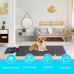 100x70cm All-Season Waterproof Pet Mat Foldable Outdoor Dog Pad Non-Slip Bottom for Camping Travel Indoor Outdoor Use