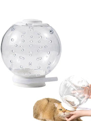 Cat Muzzle Cat Grooming Masque Clear Cat Adjustable Hood Pet Grooming Cover Accessory Prevent from Cats Biting Chewing