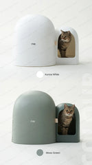 Fully Enclosed Extra Large Cat Litter Box Anti-odor Cat Toilet Simple Style Cat Litter Box Pet Supplies Eco-friendly Material