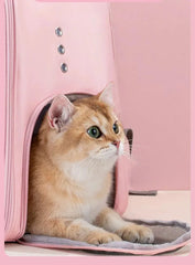 Pet Carrier Backpack with Window Transport Carrying Breathable Travel Bag Dog Space Capsule Cat Carrier