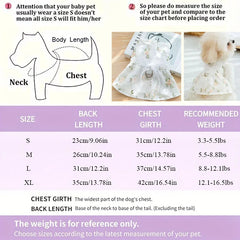 Pet Clothing Dogs Dresses Puppy Breathable Lace Floral Skirt Ribbon Bow Cat Dog Double-layer Princess Dress with Traction Buckle