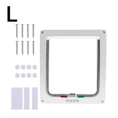 1pcs pet door, cat door, two-way access door, glass acrylic board, cat and dog house