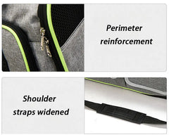Pet Carriers Bag Portable Breathable Foldable Bag Cat Dog Carrier Bags Outgoing Outdoor Travel Pets Cats Handbag Safety Zippers