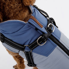 Pet Dog Jacket With Harness Winter Dog Clothes For Small Large Dogs Warm Waterproof Pet Coat Chihuahua Clothing Puppy Costumes