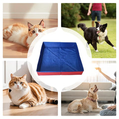 Pet Swimming Pool Foldable Cat Dog Toy Pool Outdoor Portable Non-slip Summer Swimming Pool Pet Cleaning Water Basin Pet Supplies