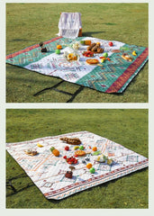 Outdoor picnic mat is a hand-held luggage protection and moisture-proof camping blanket, suitable for travel, beach and trips.