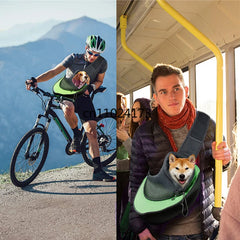 Pet Cat Dog Carrier Backpack Travel Tote Shoulder Bags Mesh Sling Carry Pack Pet Carrying Supplies Crossbody Shoulder Bag