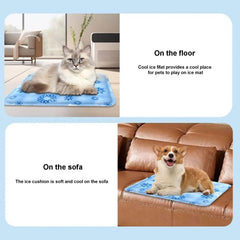 Dog Cooling Mat Summer Pet Self Cooling Pad Cat Bed Mat For Small Medium Large Dogs Indoor Dog Crate Mat