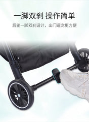 pet stroller Outdoor pet cart four wheeled metal folding handcart portable double-layer separable pet cart for outdoor use