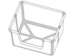 Tall Open Top Cat Litter Box with High Sides and Scoop Portable and Foldable Large Size for Multiple Cats or Big Cat Home Use