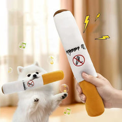 Pet Funny Toys Cigar Big Smoke Plush Sound Squeak Fake Cigarettes Toys Dog Chew Molar Interactive Game Bite Resistant Pet Toy