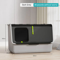 New Top-entry Cat Litter Box Tray Kitten Extra Large Fully Enclosed Anti-splash Mat Anti-smell Cats Litter Box Pet Products