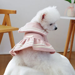Pet Dress, Dog Cat Fur Coat, Autumn and Winter Warm Princess Dress Cute Thick Dress Dog Dresses for Small Dogs Puppy