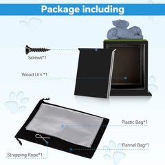 Hot Sale Pet Cremation Urns pet urns for Large Dogs Ashes Urn , Pet Ashes Photo Box, Wood Keepsake Memorial Urn