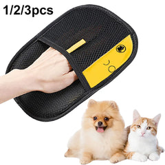 Pet Grooming Gloves Pet Hair Remover Gloves for Dog Cat Rabbit with Long/Short/Curly Hair