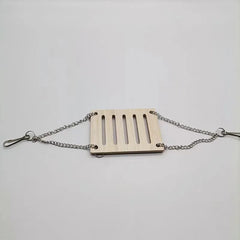 Pet Hamsters House DIY Wooden Gerbil Hideout Bridge Swing and Chinchilla Seesaw Pet Sport Exercise Toys Set  Cage Accessories