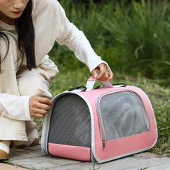 Pet Outing Portable Cat Dogs Handbag Summer Breathable Carrier Travel Puppy Kitten Single Shoulder Bag Pet Carrying Bag Supplie