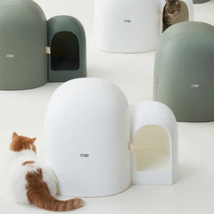 Fully Enclosed Extra Large Cat Litter Box Anti-odor Cat Toilet Simple Style Cat Litter Box Pet Supplies Eco-friendly Material
