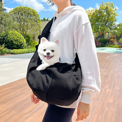 Outdoor Pet Carrier Bag Adjustable Crossbody Shoulder Strap Pet Crossbody Shoulder Bag Portable Pet Bag Pet Carrying Supplies