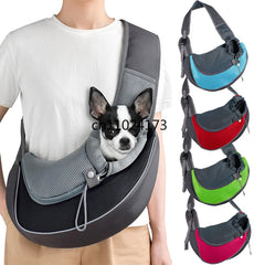 Pet Cat Dog Carrier Backpack Travel Tote Shoulder Bags Mesh Sling Carry Pack Pet Carrying Supplies Crossbody Shoulder Bag