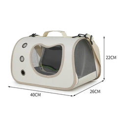 Portable Pet Carrier Bag for Small Dogs Cats Outdoor Foldable Cat Bag Breathable Cat Shoulder Bag Kitten Carrying Bag