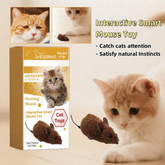 Pet Interactive Mouse Toy Plush Simulation Sound-Making Cat  Boredom Relief Amusement Chew Toy Safe Durable Small Size Realistic