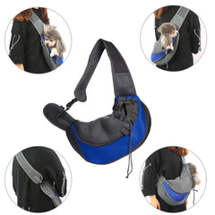 Pet Cat Dog Carrier Backpack Travel Tote Shoulder Bags Mesh Sling Carry Pack Pet Carrying Supplies Crossbody Shoulder Bag