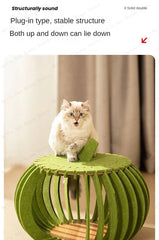 Pumpkin House Felt Cat Nest Fresh and Breathable Cat Bed Semi-enclosed Summer Pet Nest Practical Pet Furniture cat bed