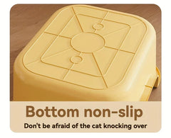 Cat Litter Box with Large Splash Proof Open Design and Free Shovel Suitable for Those Weighing Less Than 30 Pounds