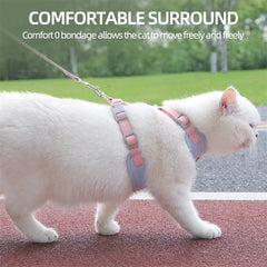 Cat Puppy Outdoor Walking Supplies Fashion Pet Harness and Leash Set for Small Dogs Cats Breathable Durable Kitten Harnesses