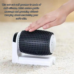 Smart Cat Self Groomer With Catnip Automatic Rotating Cat Massager Wall Corner Groomers Smart Self Cleaning Cat Brush