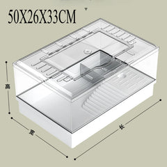Small Pet House Large Space Transparent Pet Feeding Box Multi Functional Layered Area Luding Chicken Nest Breathable Pet Nest