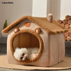 Pet Folding House Winter Kennel for Small Medium Dogs And Cats
