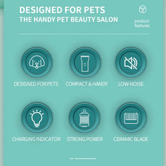 Pet Grooming  Kittens And Puppies Mute Electric Push Clippers Electric Waterproof Professional Shaving