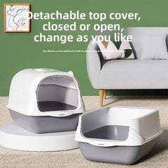 Cat Litter Box Wholesale Full Enclosure Anti-Splash Extra Large Cat Toilet Pet Supplies